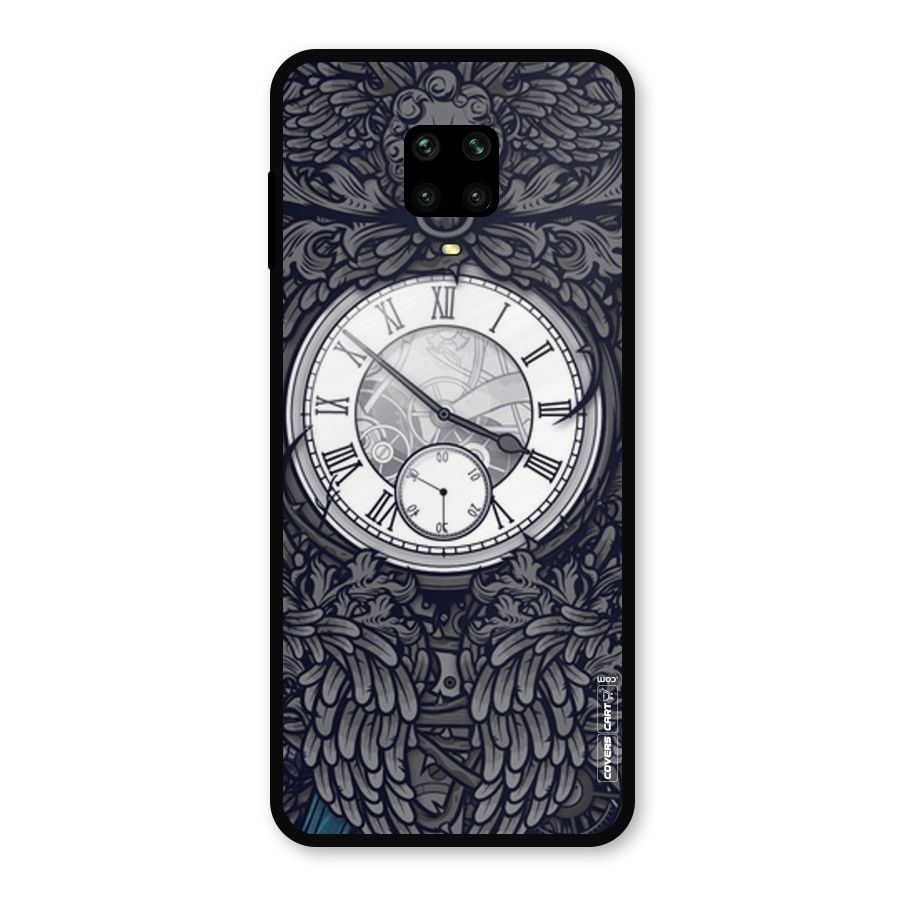 Artsy Wall Clock Metal Back Case for Redmi Note 10 Lite