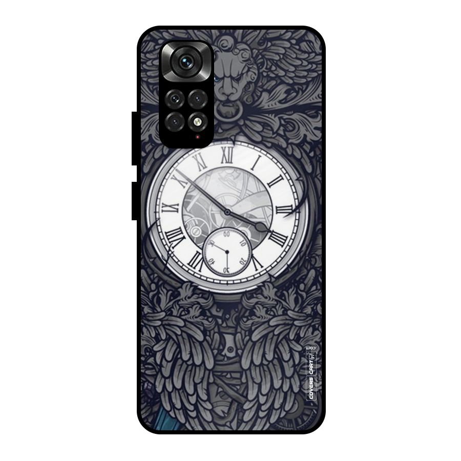 Artsy Wall Clock Metal Back Case for Redmi Note 11 Pro