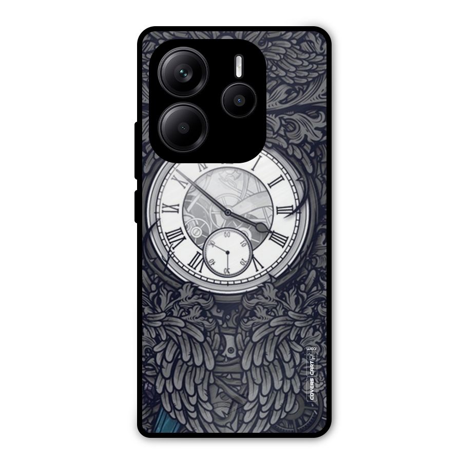 Artsy Wall Clock Metal Back Case for Redmi Note 14 5G