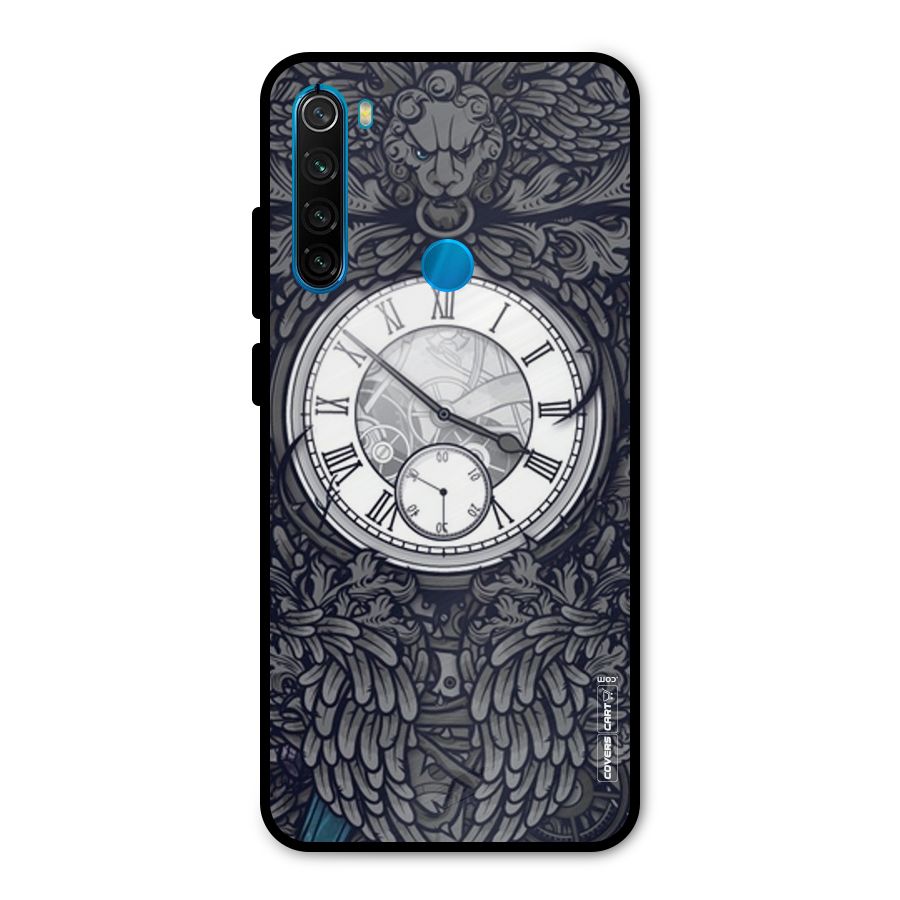 Artsy Wall Clock Metal Back Case for Redmi Note 8