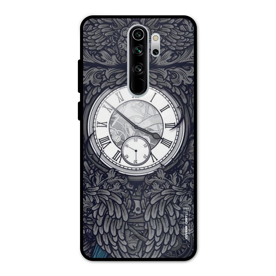 Artsy Wall Clock Metal Back Case for Redmi Note 8 Pro