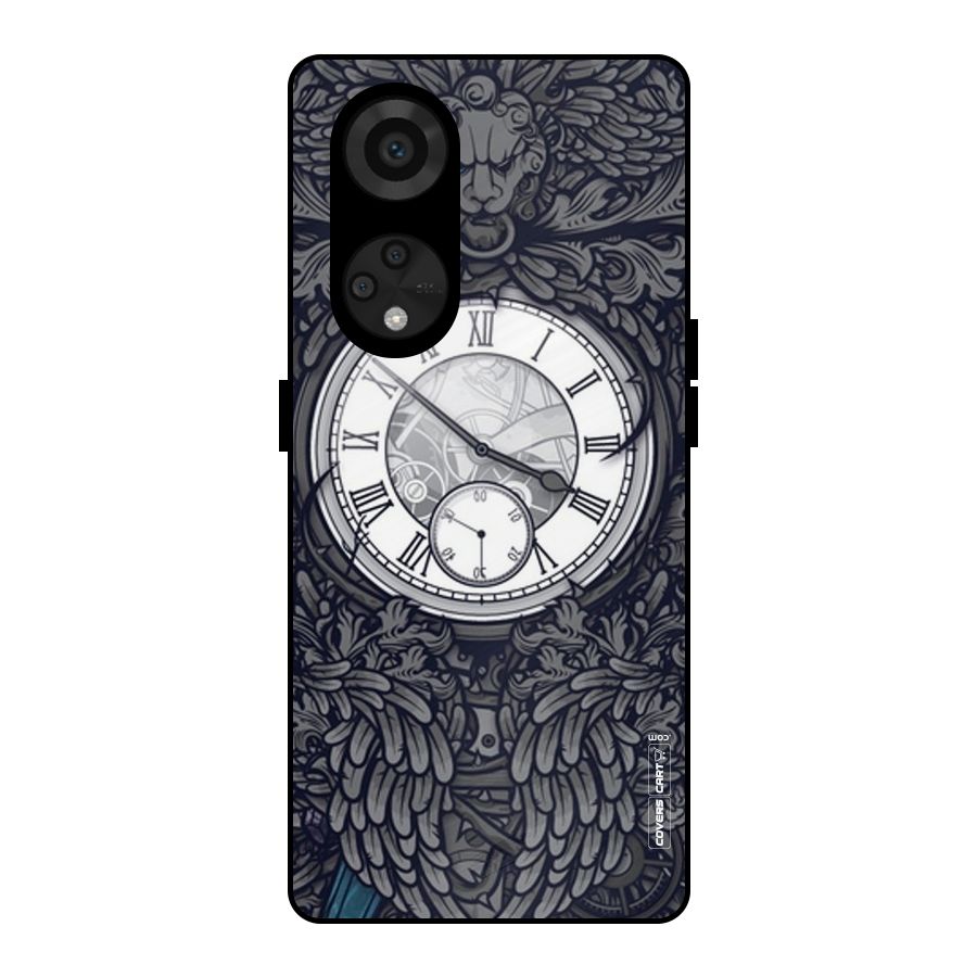 Artsy Wall Clock Metal Back Case for Reno8 T 5G