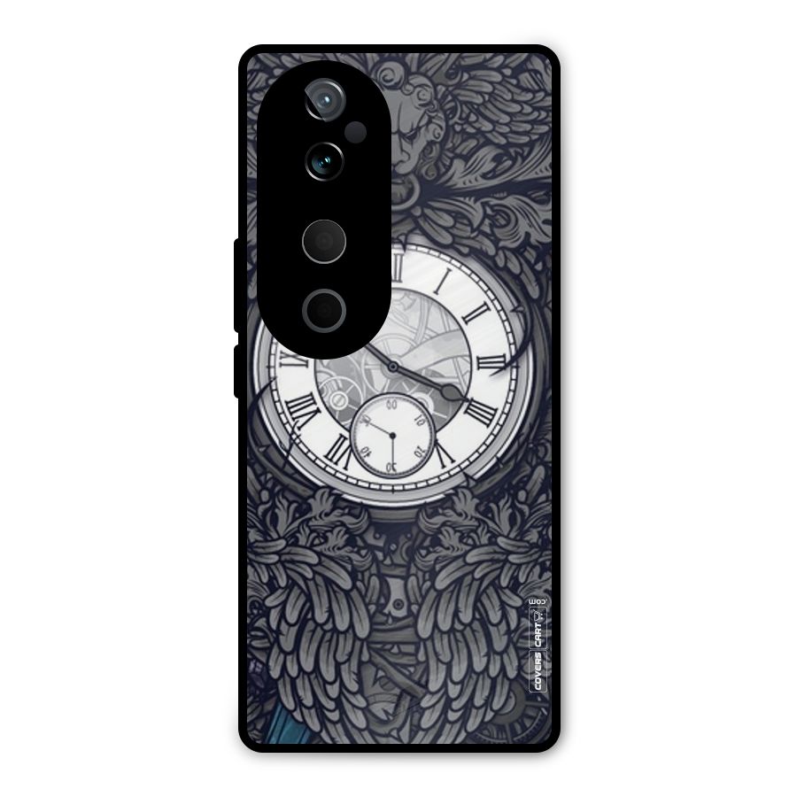 Artsy Wall Clock Metal Back Case for Vivo T3 Ultra