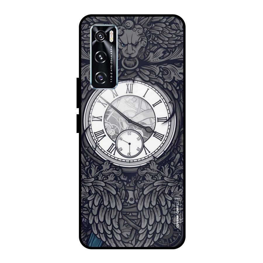 Artsy Wall Clock Metal Back Case for Vivo V20 SE