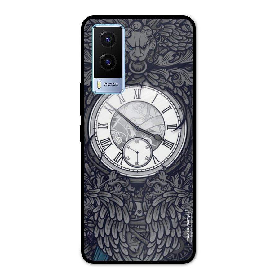 Artsy Wall Clock Metal Back Case for Vivo V21e 5G
