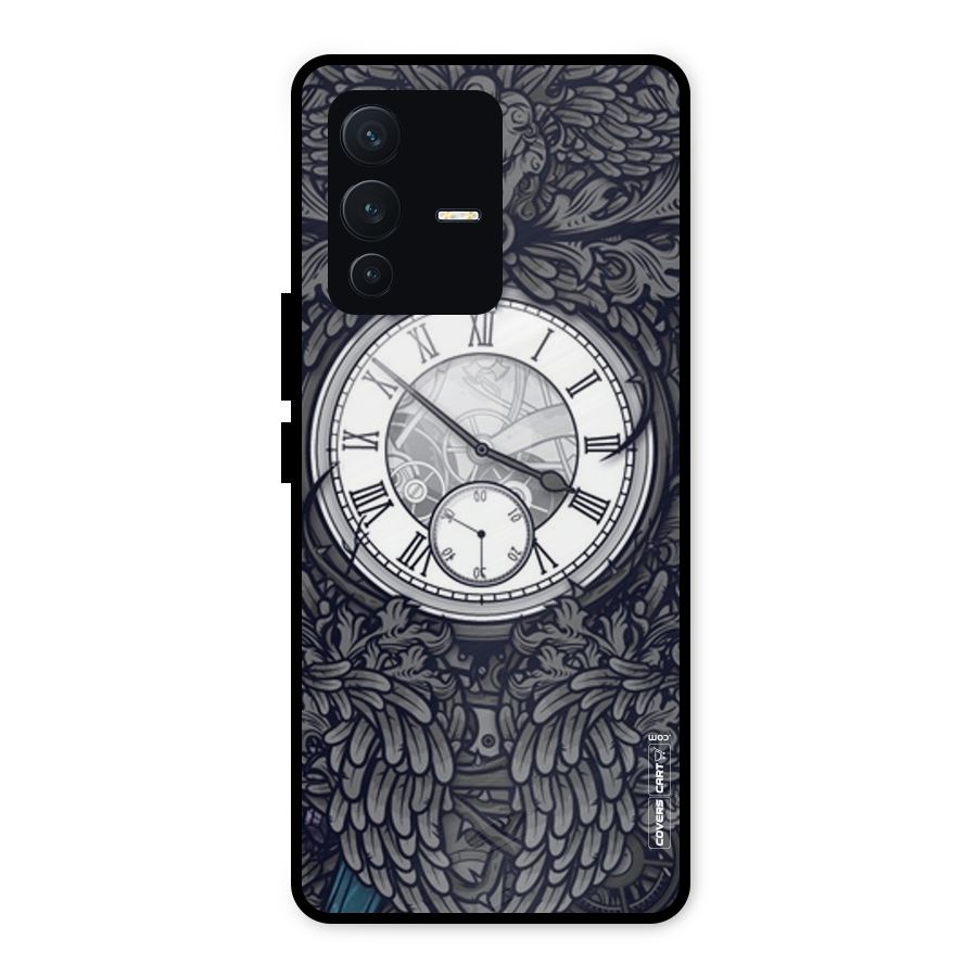 Artsy Wall Clock Metal Back Case for Vivo V23 5G