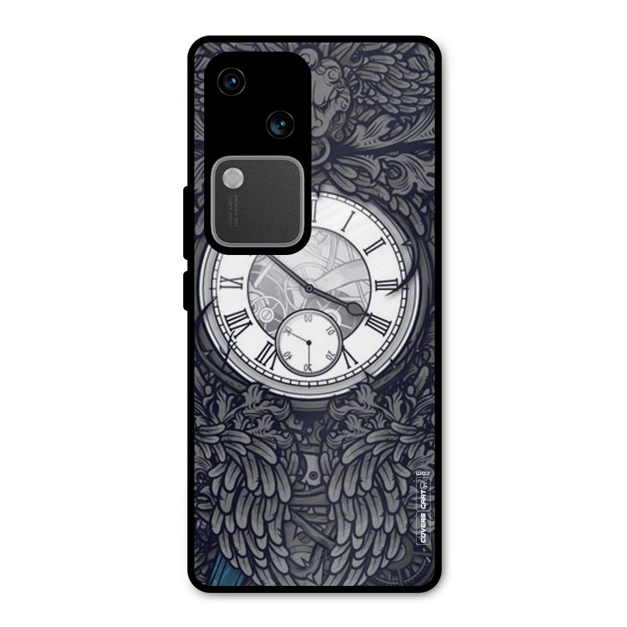 Artsy Wall Clock Metal Back Case for Vivo V30