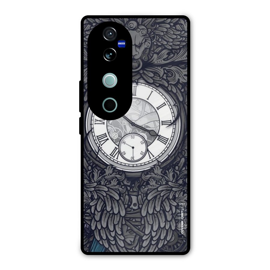 Artsy Wall Clock Metal Back Case for Vivo V40