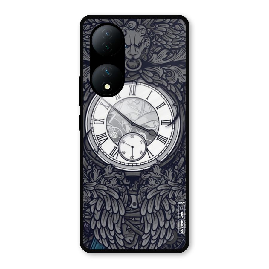 Artsy Wall Clock Metal Back Case for Vivo Y100
