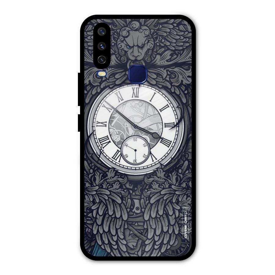 Artsy Wall Clock Metal Back Case for Vivo Y12