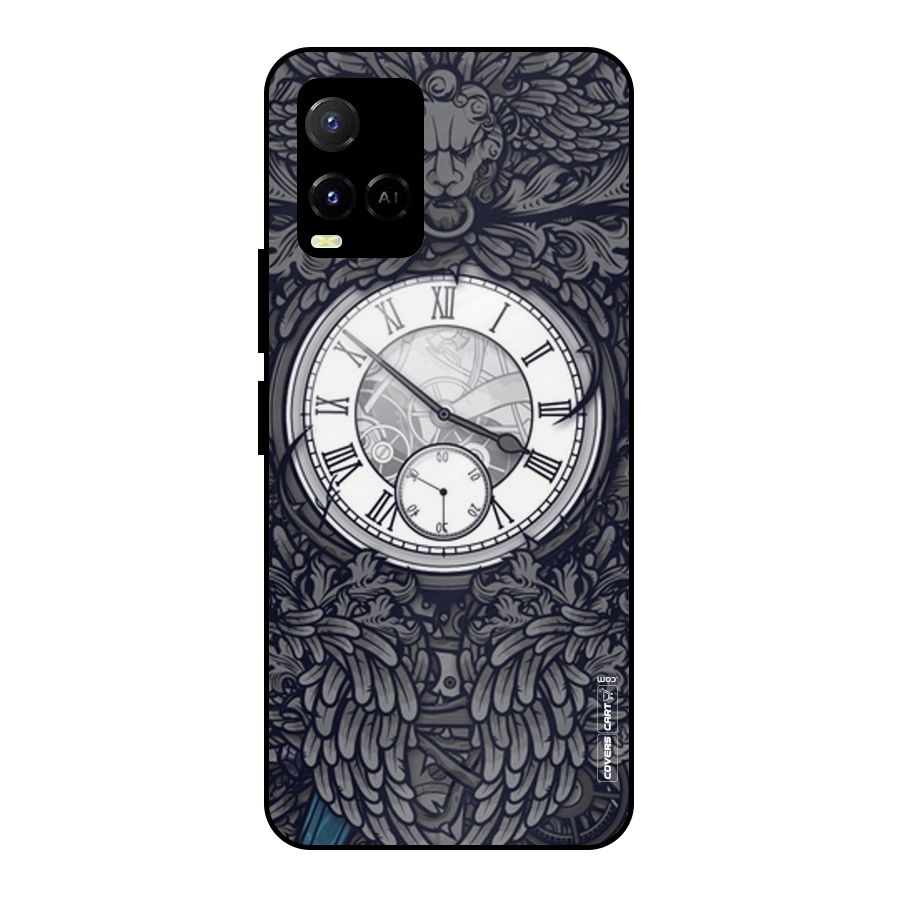 Artsy Wall Clock Metal Back Case for Vivo Y21A
