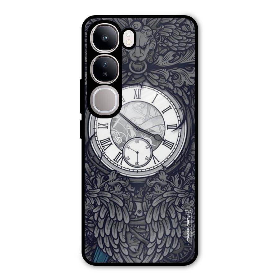 Artsy Wall Clock Metal Back Case for Vivo Y300