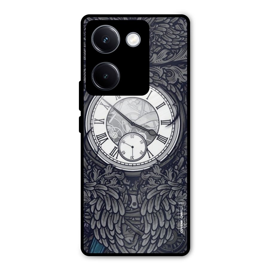 Artsy Wall Clock Metal Back Case for Vivo Y300 Plus