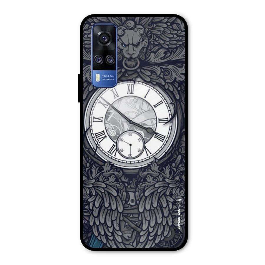 Artsy Wall Clock Metal Back Case for Vivo Y51A