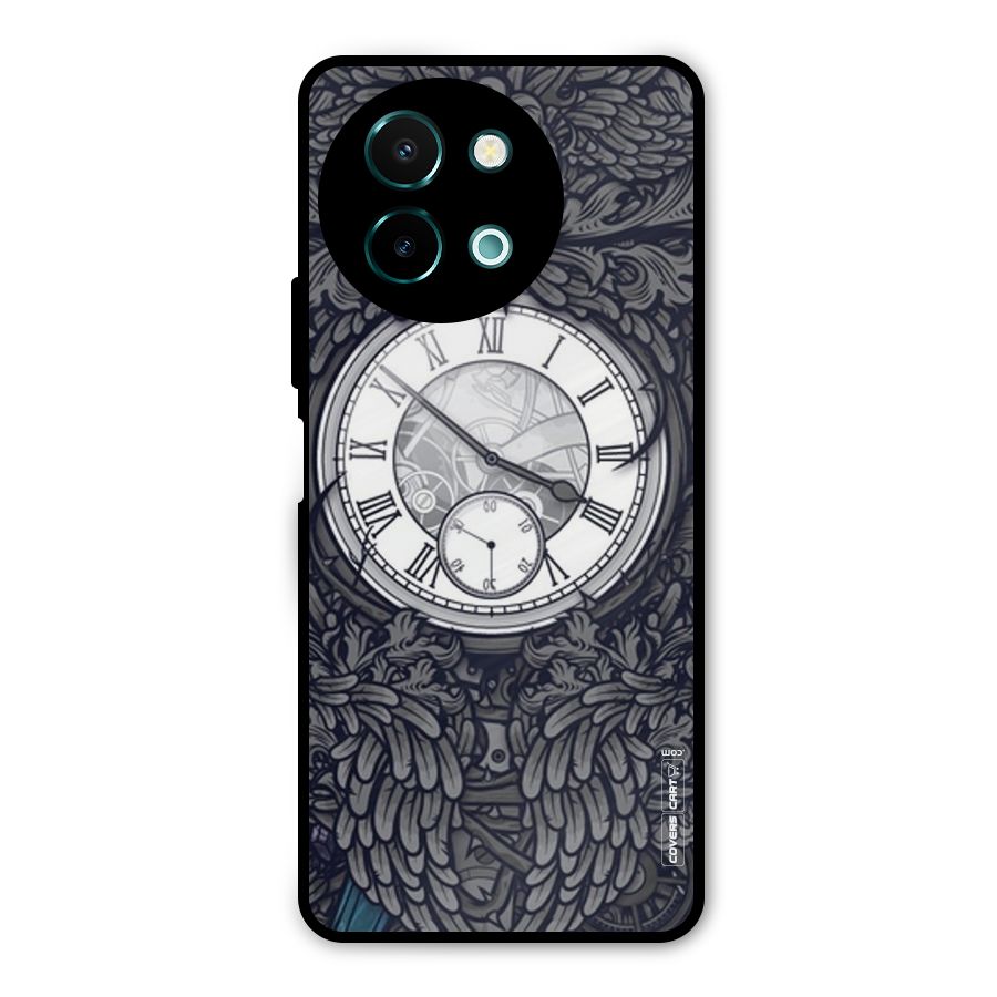 Artsy Wall Clock Metal Back Case for Vivo Y58
