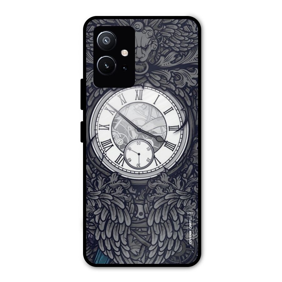 Artsy Wall Clock Metal Back Case for Vivo Y75 5G