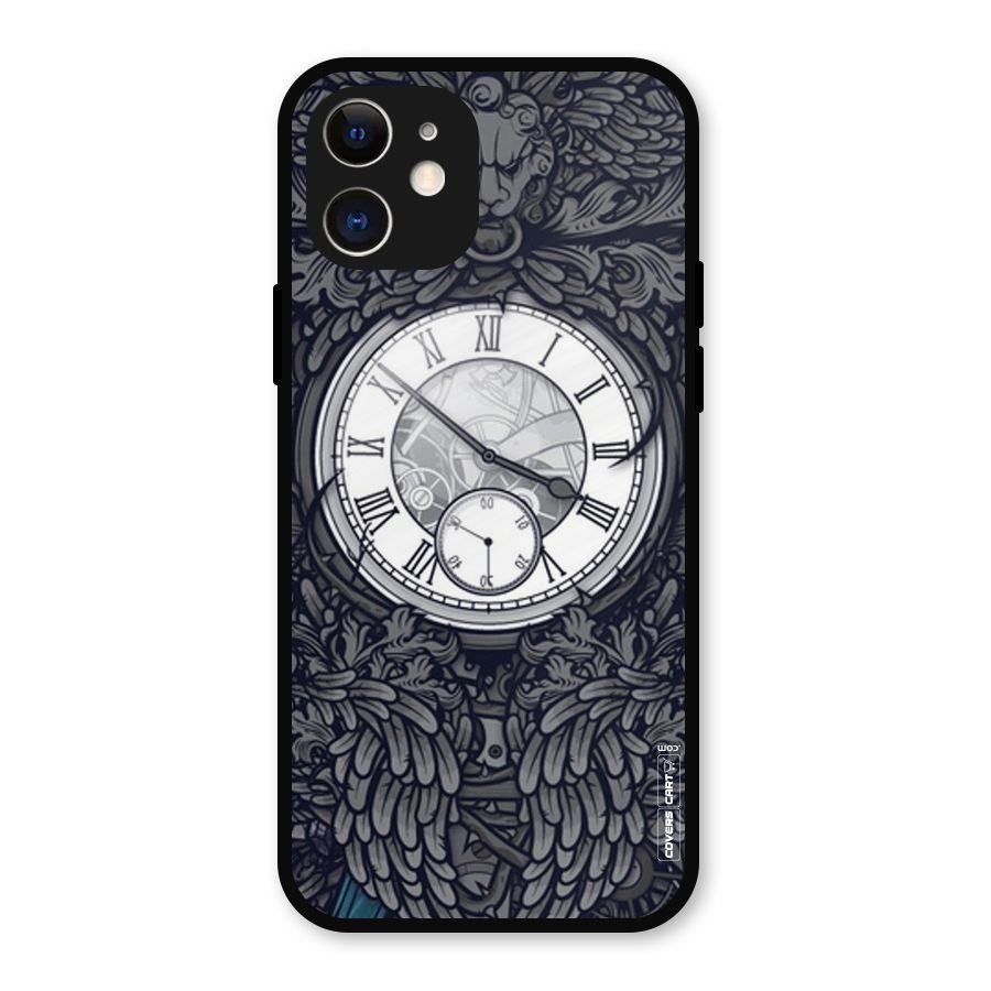 Artsy Wall Clock Metal Back Case for iPhone 12