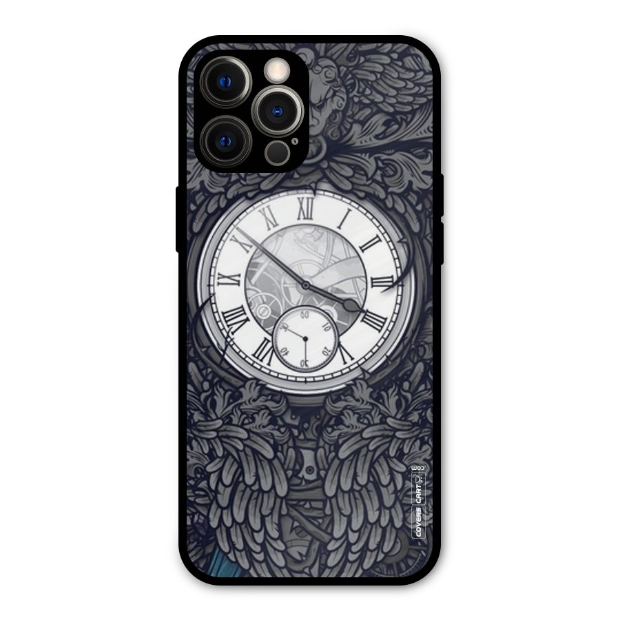 Artsy Wall Clock Metal Back Case for iPhone 12 Pro Max