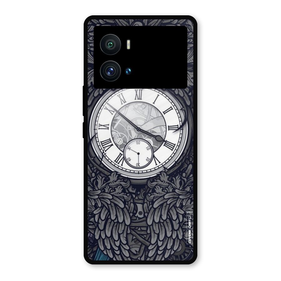 Artsy Wall Clock Metal Back Case for iQOO 9 Pro