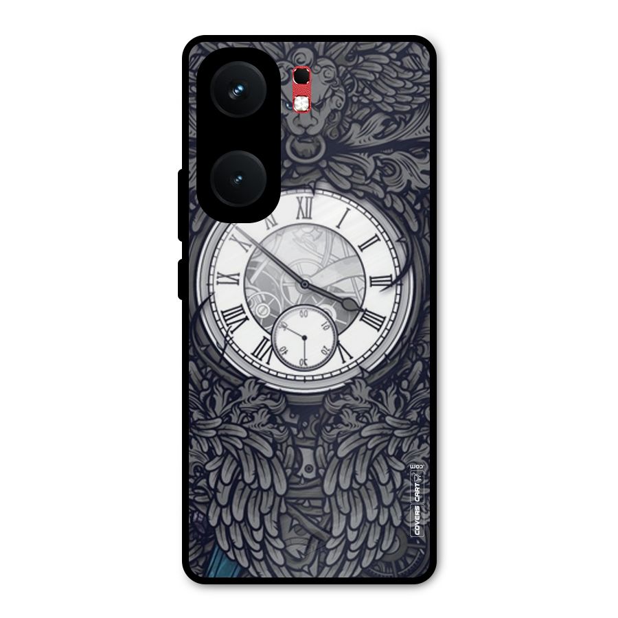 Artsy Wall Clock Metal Back Case for iQOO Neo 9 Pro