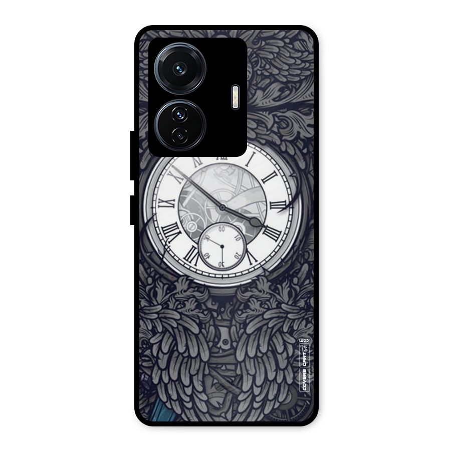 Artsy Wall Clock Metal Back Case for iQOO Z6