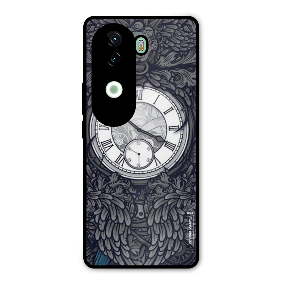Artsy Wall Clock Metal Back Case for iQOO Z9s
