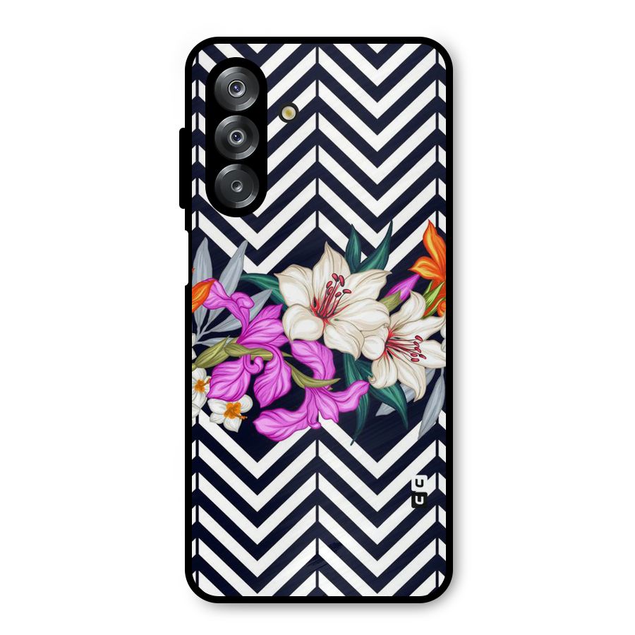 Artsy ZigZag Floral Metal Back Case for Galaxy A26
