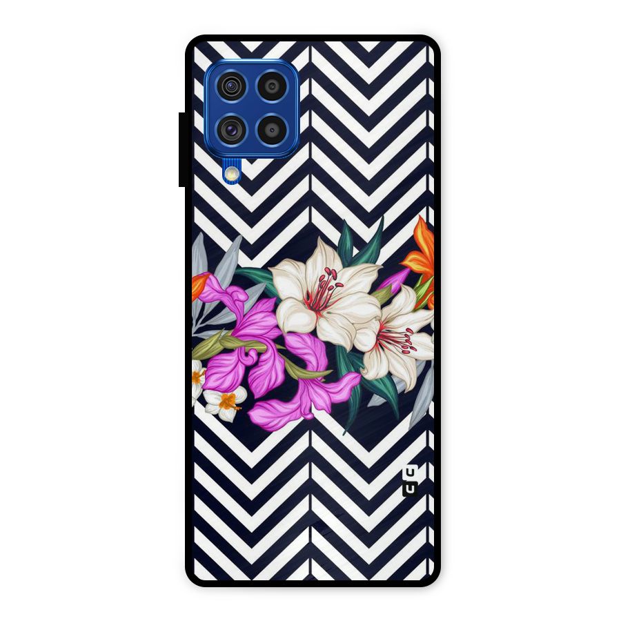 Artsy ZigZag Floral Metal Back Case for Galaxy F62