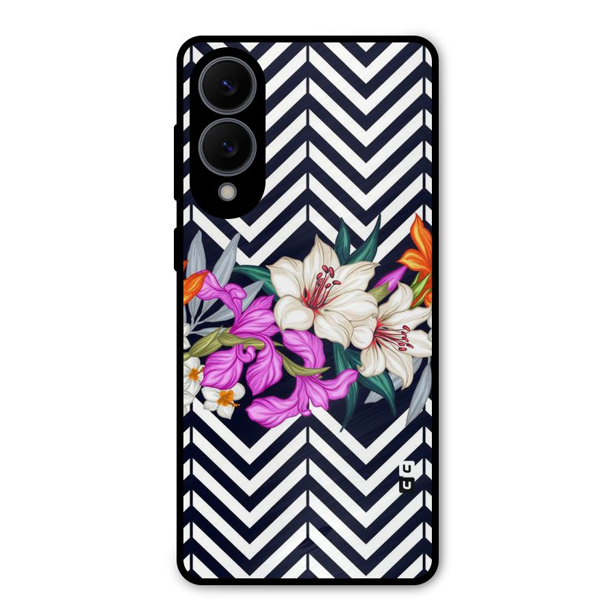 Artsy ZigZag Floral Metal Back Case for Galaxy S25 Edge