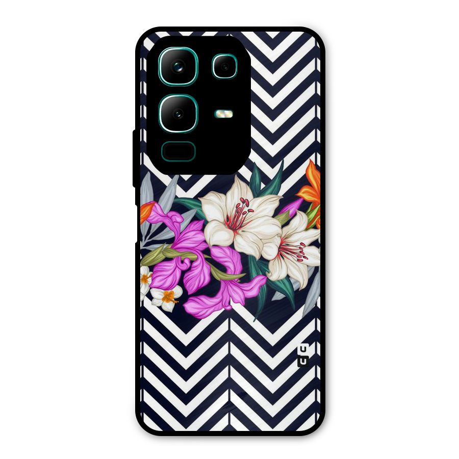 Artsy ZigZag Floral Metal Back Case for Infinix Note 50x