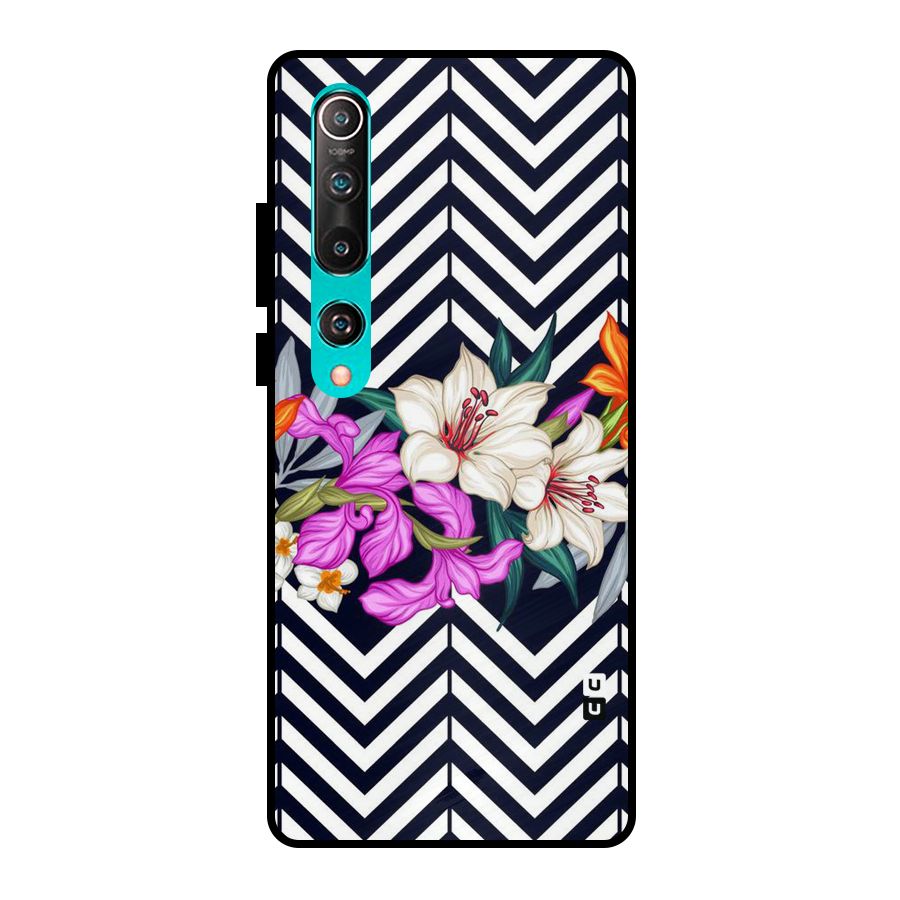 Artsy ZigZag Floral Metal Back Case for Mi 10