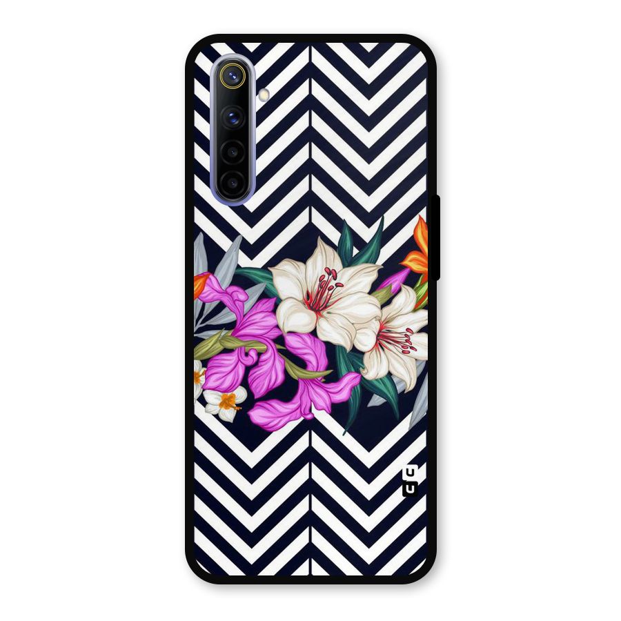 Artsy ZigZag Floral Metal Back Case for Realme 6i