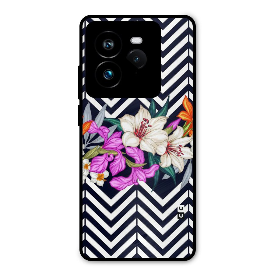 Artsy ZigZag Floral Metal Back Case for Realme GT 7 Pro