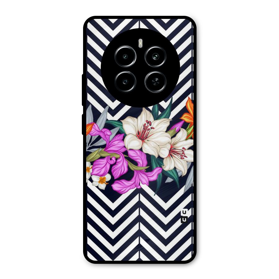 Artsy ZigZag Floral Metal Back Case for Realme P1