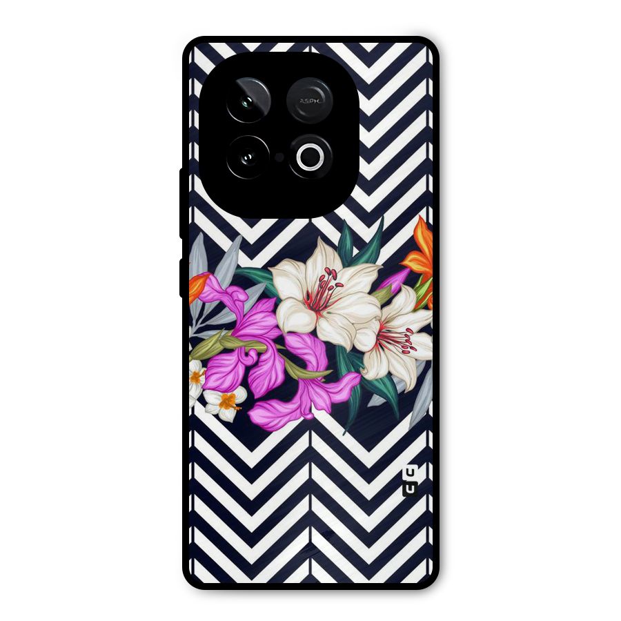 Artsy ZigZag Floral Metal Back Case for iQOO Neo 10