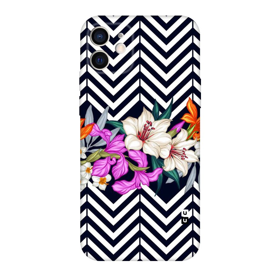 Artsy ZigZag Floral Original Polycarbonate Back Case for iPhone 12