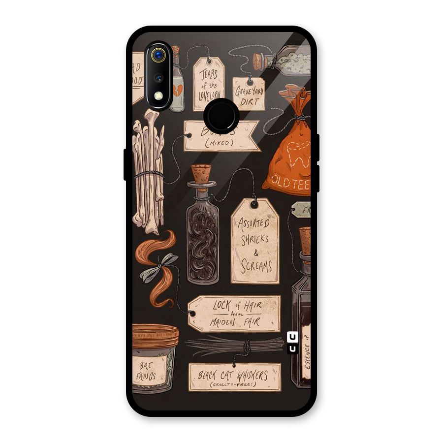 Asorted Shreks Glass Back Case for Realme 3i