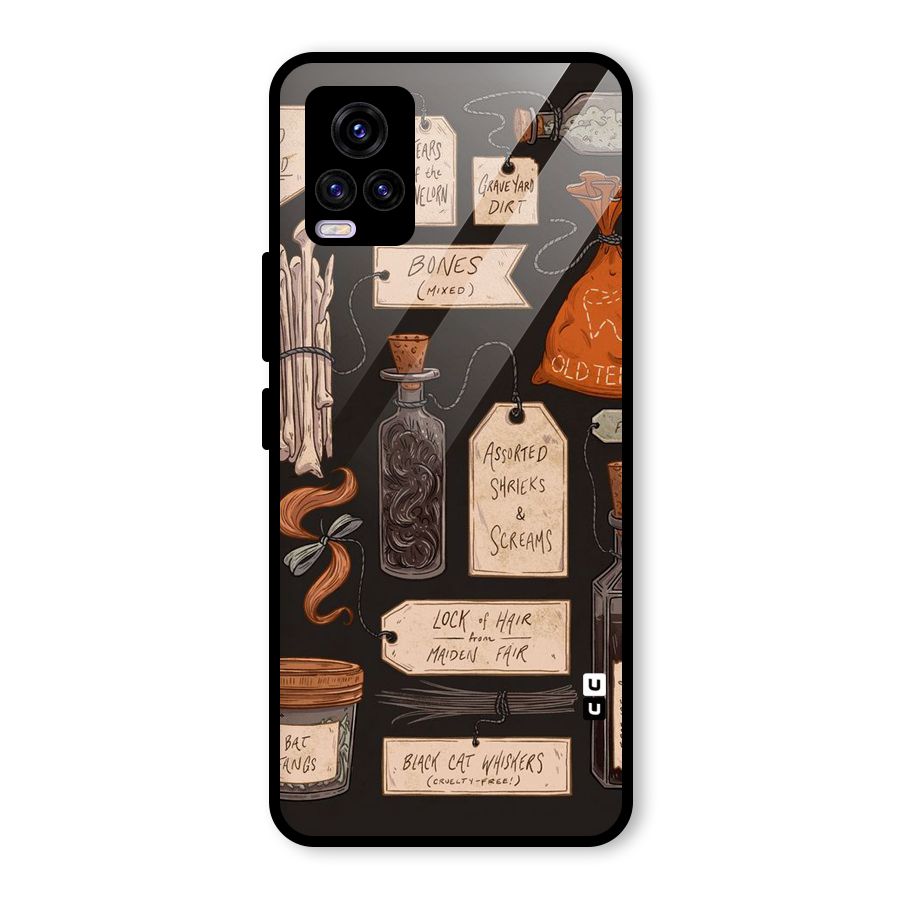 Asorted Shreks Glass Back Case for Vivo V20 2021