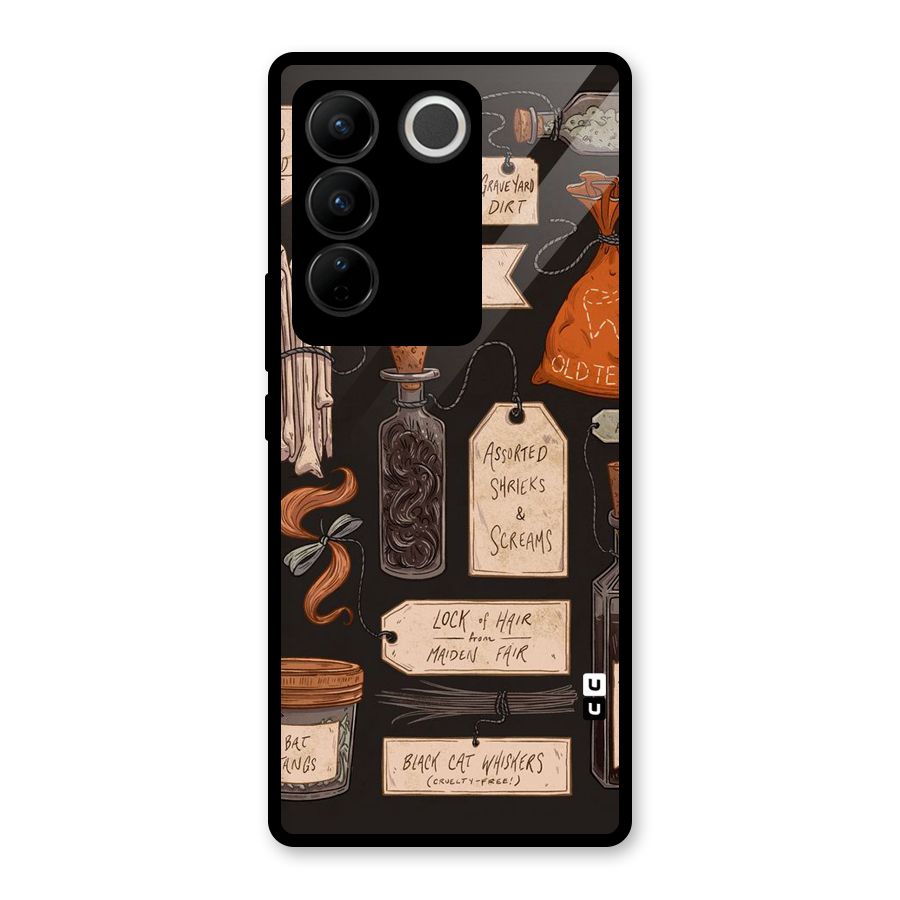 Asorted Shreks Glass Back Case for Vivo V27 Pro