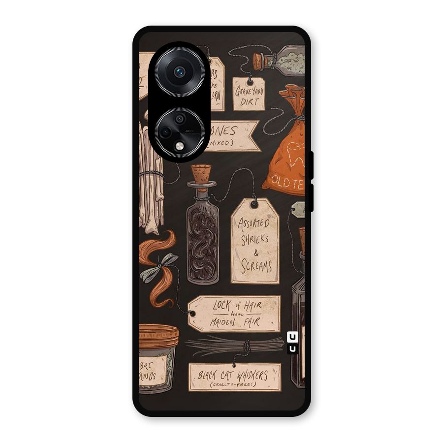 Asorted Shreks Metal Back Case for Oppo F23