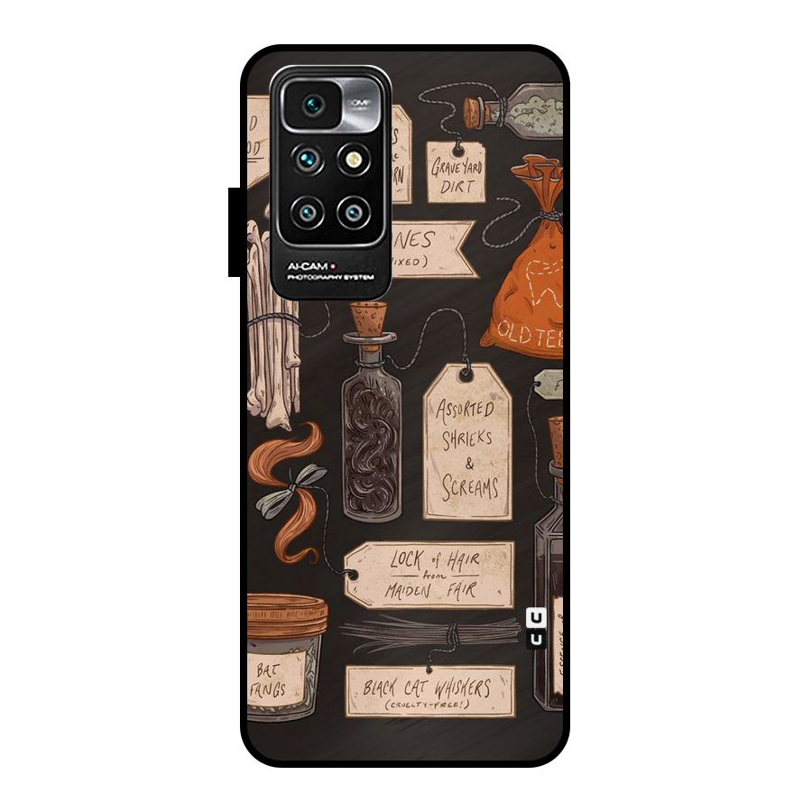 Asorted Shreks Metal Back Case for Redmi 10 Prime