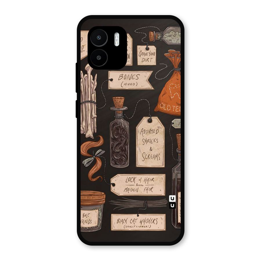 Asorted Shreks Metal Back Case for Redmi A2