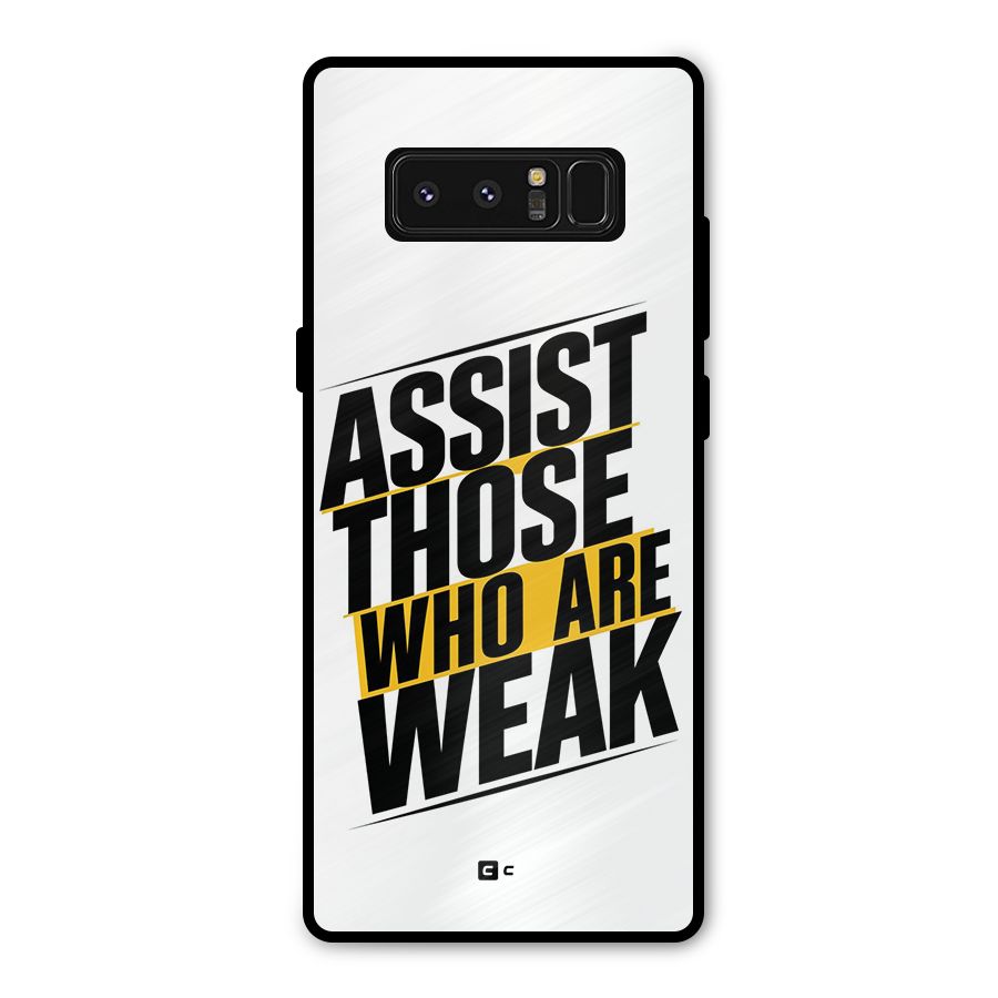 Assist Weak Metal Back Case for Galaxy Note 8