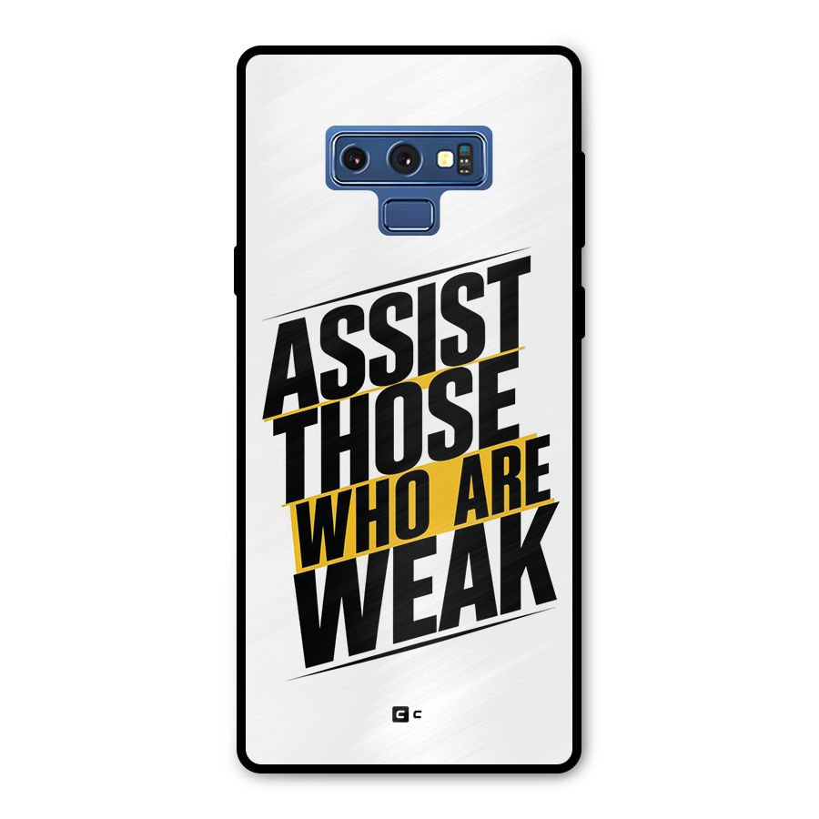 Assist Weak Metal Back Case for Galaxy Note 9