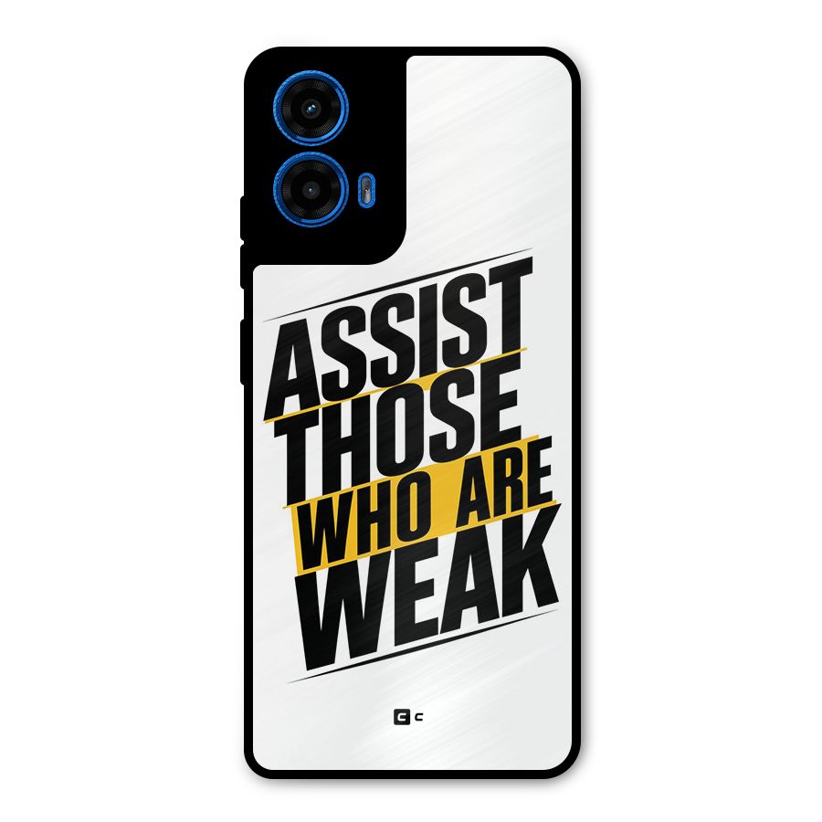 Assist Weak Metal Back Case for Moto G45