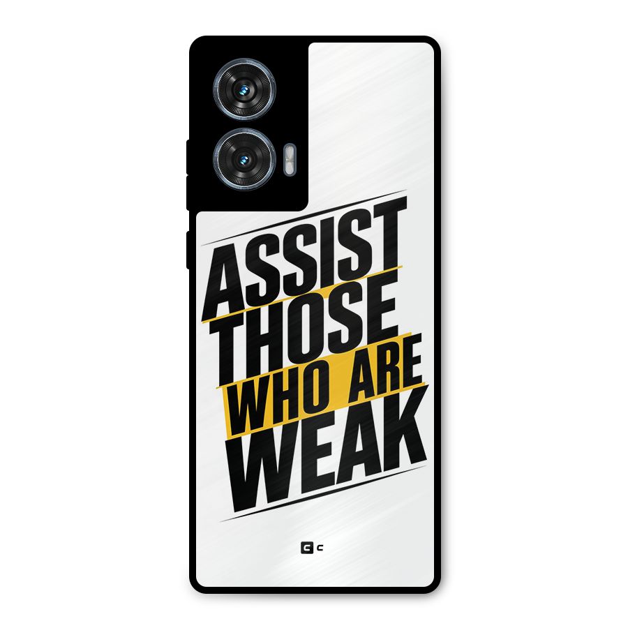 Assist Weak Metal Back Case for Motorola Edge 50 Fusion