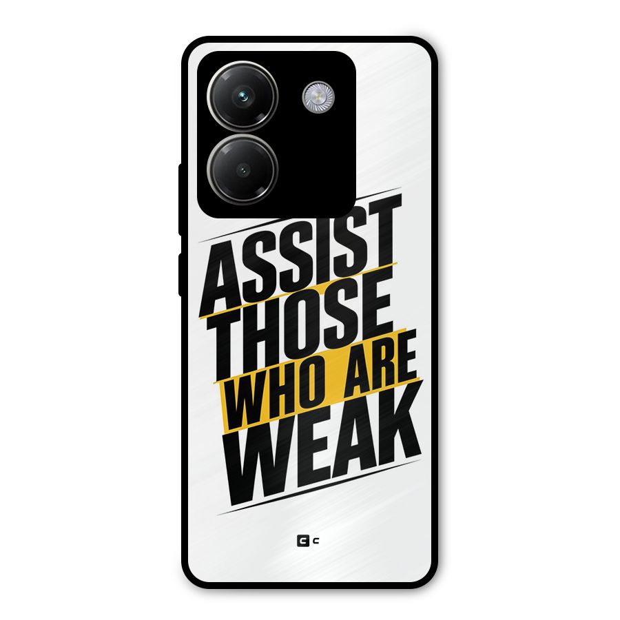 Assist Weak Metal Back Case for Poco M7 Pro 5G