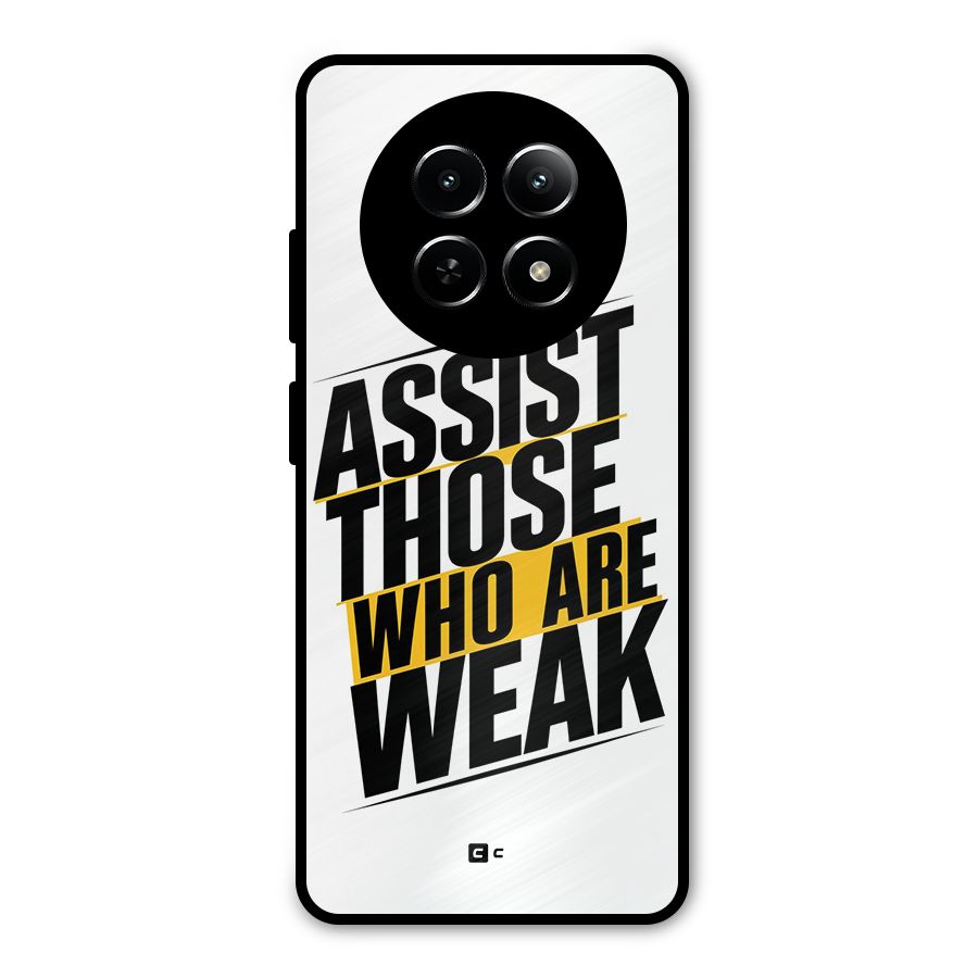 Assist Weak Metal Back Case for Realme 13