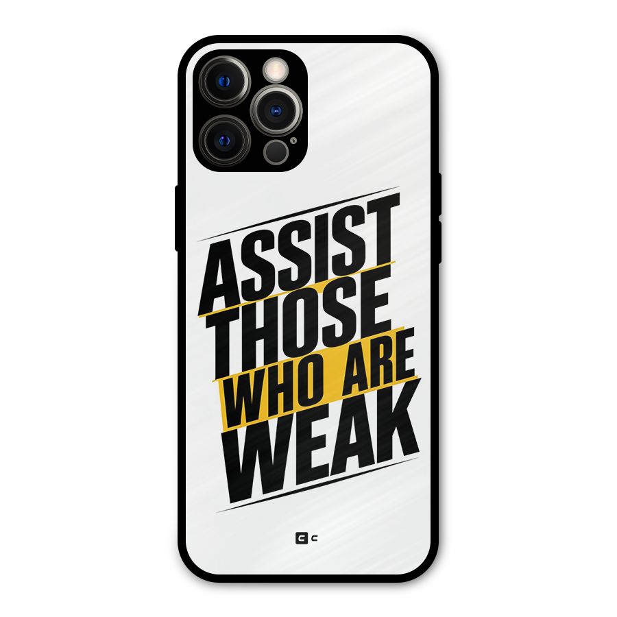 Assist Weak Metal Back Case for iPhone 12 Pro Max