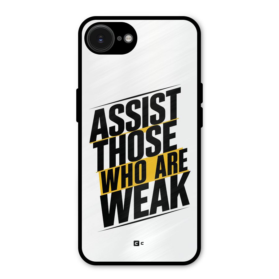 Assist Weak Metal Back Case for iPhone 16e